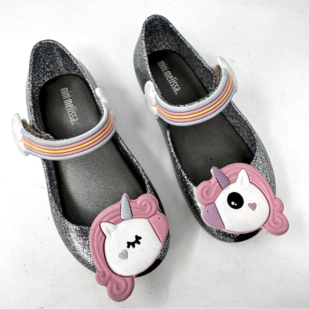 Mini Melissa Baby Girl Toddler Shoes Ultragirl Unicorn Mary Janes NEW US 4
